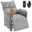 Fauteuil inclinable électrique avec télécommande - Fauteuil inclinable électrique avec dossier rembourré et poches latérales - Fauteuil de salon avec fonction berçante - Fauteuils inclinables sur dégagement pour personnes âgées