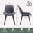 Chardee Tufted Upholstered Dining Chairs Faux Leather Waterproof Side Chair With Metal Frame-304930571