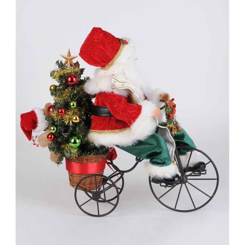 Lighted Biking Through Christmas Santa