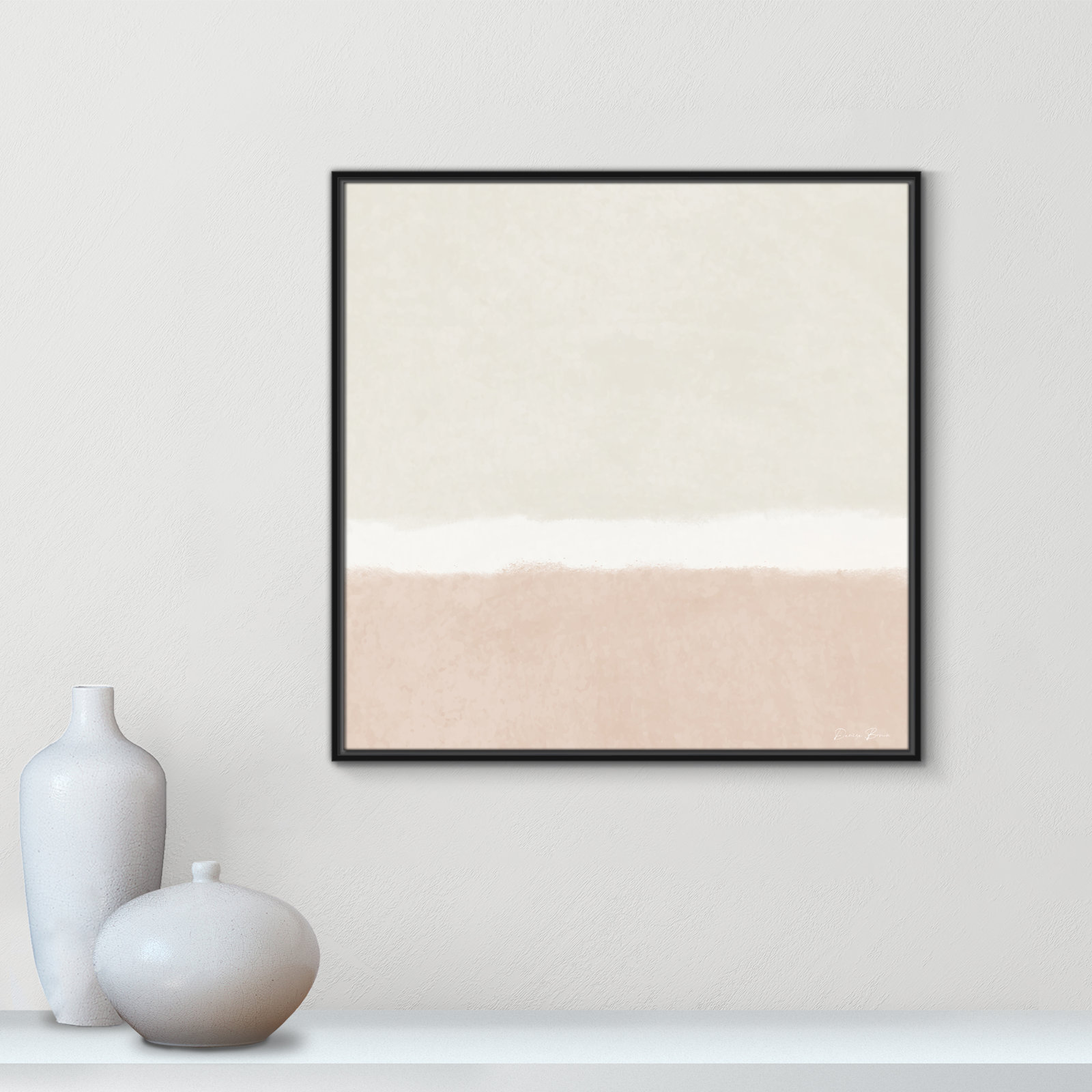 Willadeene "Slate I" Print, Black Framed, 31.5" H x 31.5" W