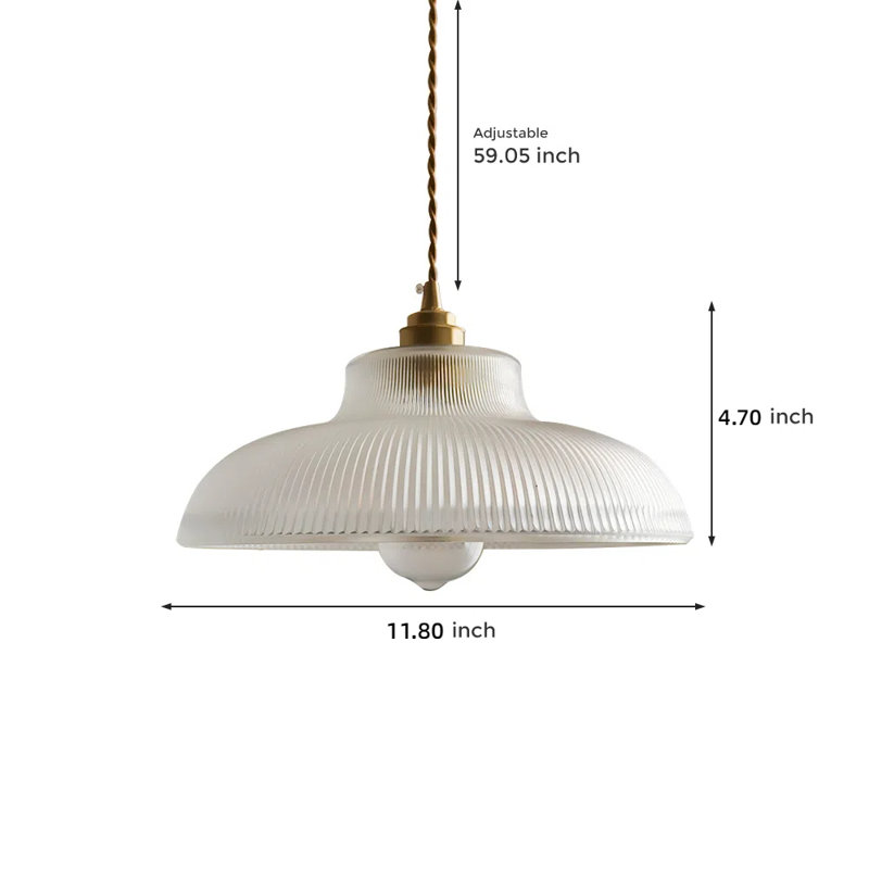 Luminaire suspendu 1 lumière Allensville, Clear