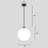 1 - Light Black Single Pendant-330271576