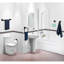 Ensemble de quincaillerie de salle de bain moderne noir mat - Porte-serviettes en acier inoxydable 5 pièces, porte-papier hygiénique, crochets, design élégant