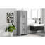 Armoire de rangement de salle de bain grise avec portes et tiroir, tablette réglable, espace généreux, armoire robuste-982203853