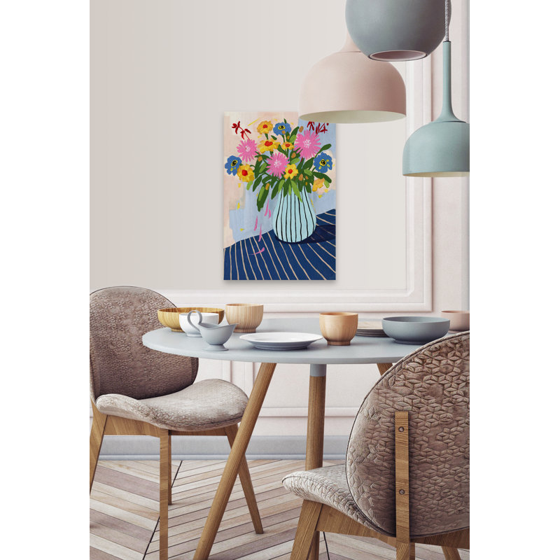 "Floral Motion" Print on Wrapped Canvas, 12" H x 8" W