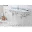 Empire Stone Oval Console Bathroom Sink with Faucet and Overflow-1183099013