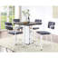 Counter Height Chair  2  - Grey And White, Robust Iron Structure, Soft Cushion, Ergonomic Back For Enjoying Meals In Dining Area Chairs   Of 2  White Padded, Metal Base, Comfortable Support Sitting