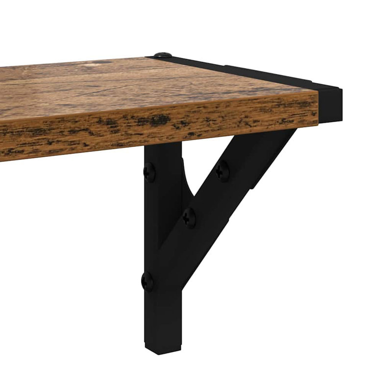 Floating Shelf, Old Wood, 15.5cm H x 80cm W x 15cm D