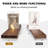 Rustic Wooden Floating Shelf (Set of 2), for Home Decor and Storage-501930270-499360692