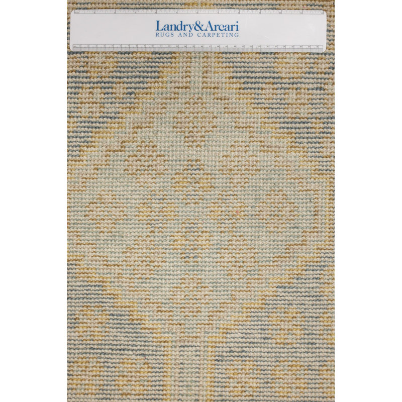 Tapis de couloir unique bleu 3 pi 2 po x 8 pi 2 po Rajasthan