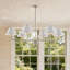 Lustre 6 lumières avec abat-jour Mid-Century-1135355391