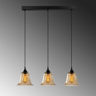 3 - Light Black Kitchen Island Pendant