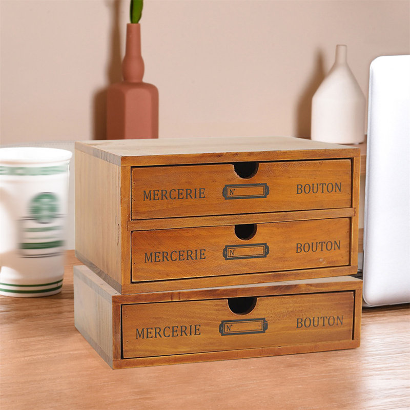 Fenugreek Wood Storage Drawer