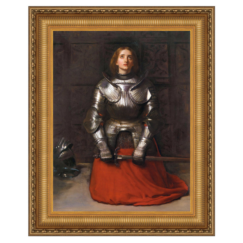 "Joan of Arc" par John Everett Millais sur toile, H 47,25 po x l 38,25 po
