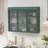 Dark Wall Mounted 3 Door Glass Cabinet. Elegant Home Enhancement. Versatile Storage Area. & Dependable. Easy To Mount. Functional Stylish. For Kitchen, Living Room, Bathroom. 34.7In D, 8.06In W,-2068562727