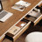 Nut-brown Rectangular Solid Wood With 2 Drawers Desk-1619515131