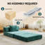 Canapé de style moderne pour l'intérieur, canapé convertible à plancher à compression avec structure de forme fixe, canapé modulaire à assise simple sans os, aucun assemblage requis, idéal pour plusieurs espaces-123885330