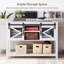 Console en blanc Farmhouse