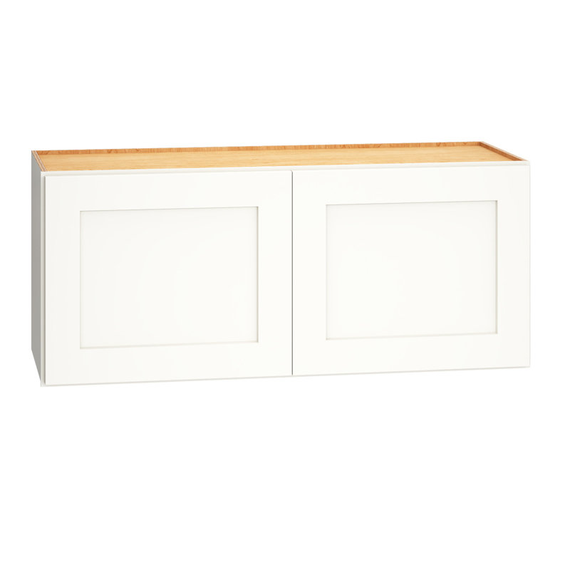 Armoire murale standard à 2 portes Dwelling Livingston l 33 po x H 15 po x P 12 po, Blanc, H 15 po x l 33 po x P 12 po