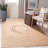 Robs Natural Fiber Hand Woven Jute Solid Color Rug-938023756