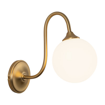 Bancroft 12-in Brushed Gold Wall/Vanity Light