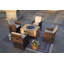 Ensemble de conversation pour 4 personnes avec coussins