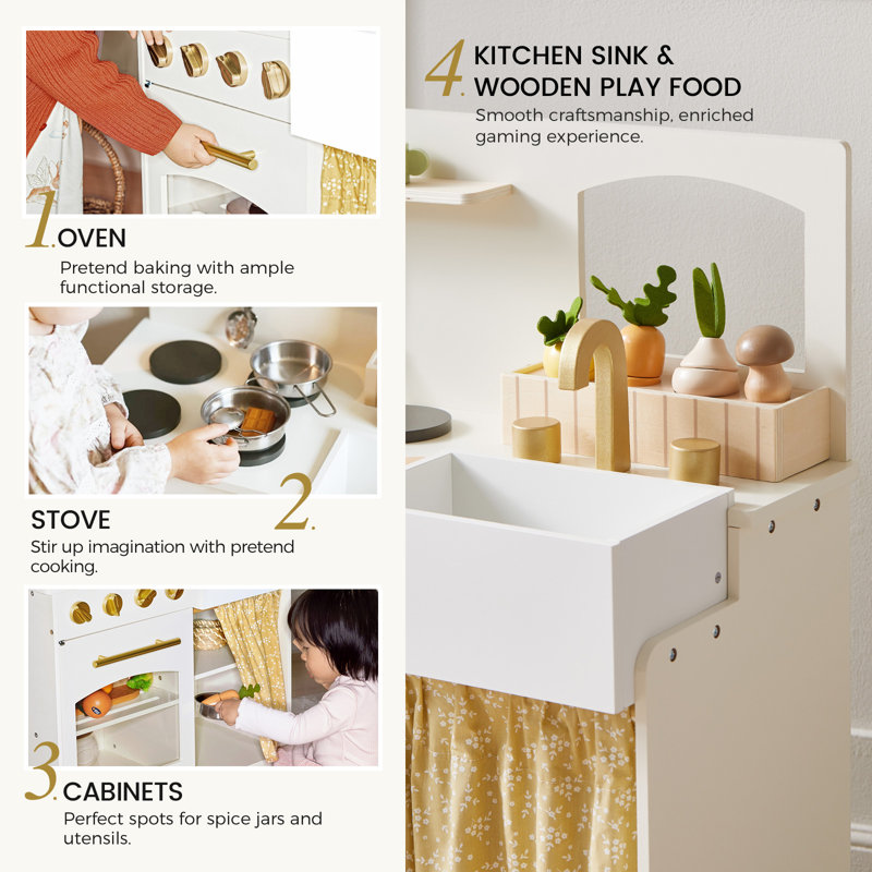 Tiny Land® Cubby Kitchenette - Cream