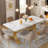 Dining Table, Rectangular, Metal Base, 63 Inch-111236770-111236771