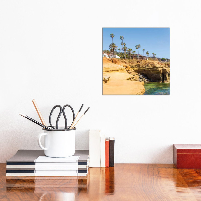 San Diego Gorgeous Sunset Cliffs by Melanie Viola - Wrapped Canvas Print, 30.48 cm H x 30.48 cm W