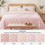 Couverture en polaire pour lit simple / simple TG Bedsure - Jeté chaud et confortable pour lit et canapé-lit - Rose - Excellent cadeau pour les étudiants-105504209-105504202