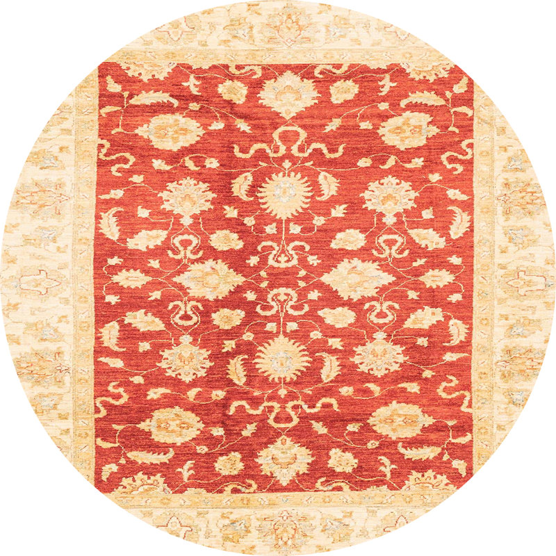 Tapis abstrait moderne 3432, Rond 7 pi