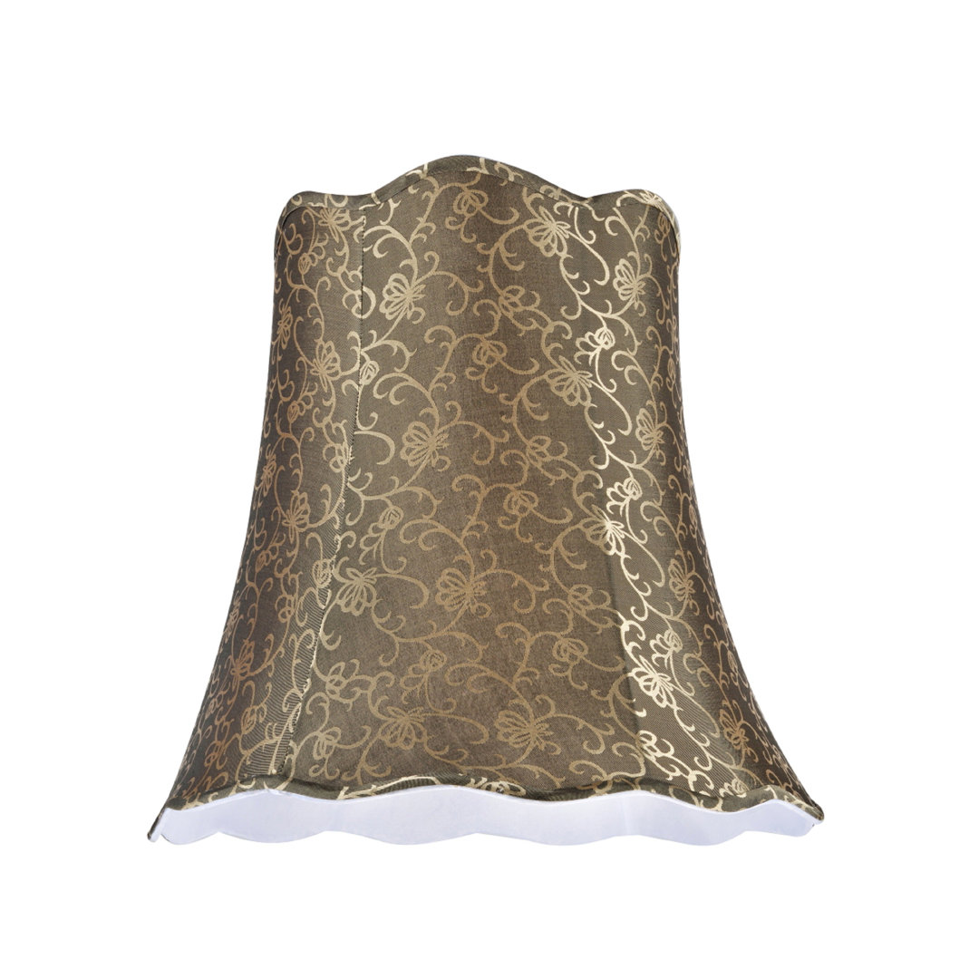 15'' H Jacquard Textured Fabric Bell Lamp Shade Aspen Creative Corporation