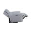 Ensemble de salon 3 pièces Jerome en similicuir gris Power Motion avec port USB