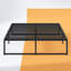 Structure de lit en métal de 18 po Mclea, structure de lit plateforme en métal de 18 po de hauteur, sommier en acier robuste, rangement maximal sous le lit, support silencieux, aucun sommier requis, assemblage facile-404593663-487427518