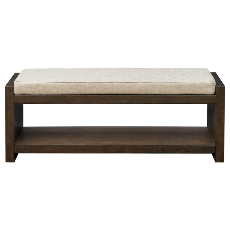 Accent Bench with Lower Shelf