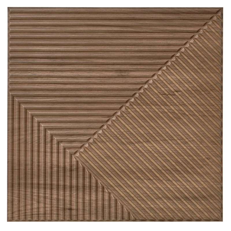 3D Wall Panels With Adhesive Included 19.6" Chevron Line Design Wall Paneling