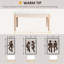 Banc de chambre rembourré 32 po, blanc