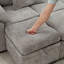 Canapé d'angle modulaire en L avec repose-pieds avec rangement-88696957