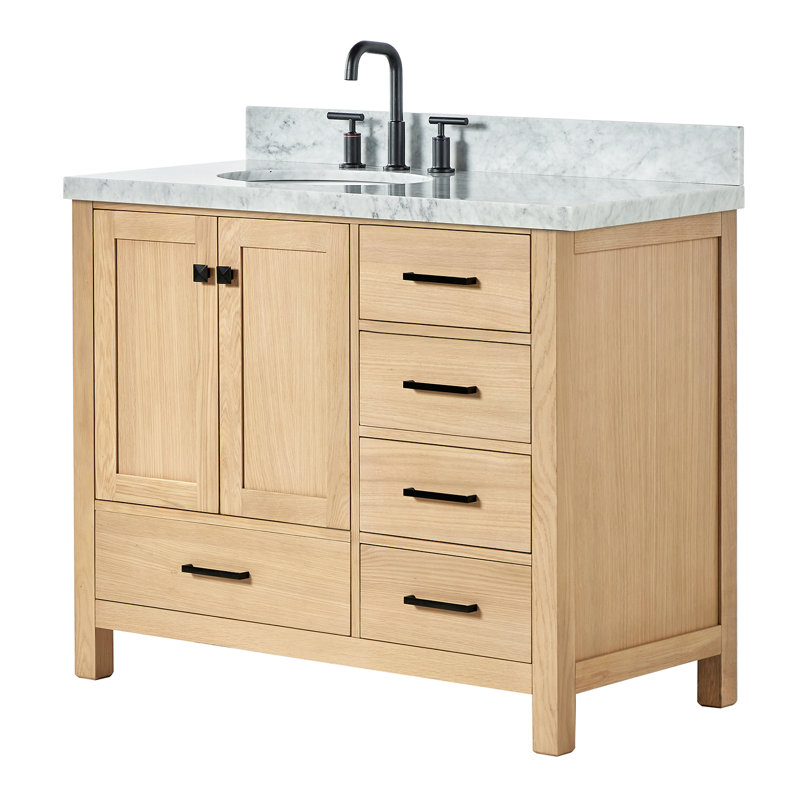 Ensemble de meuble-lavabo simple 43 po Cambridge, Chêne
