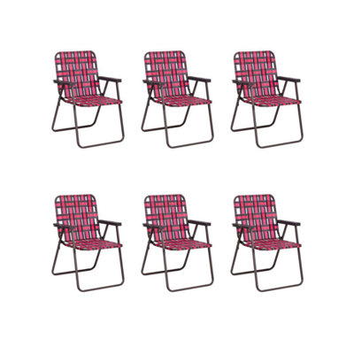 Chaise de plage pliante 6 pièces pour chaise de plage