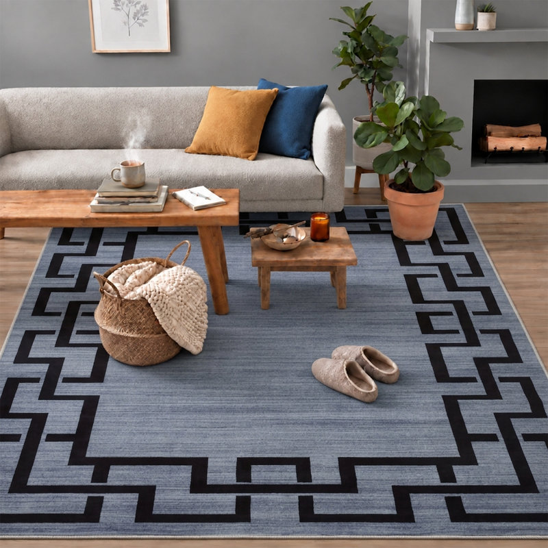 NICO Geometric Machine Tufted Printed Area Rug, Rectangle  120 x 170 cm