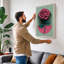 Rose in Pink Modern - Wrapped Canvas-484161582-484161621