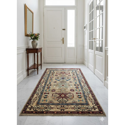 Tapis beige unique de 4 pi x 6 pi 1 po Josue