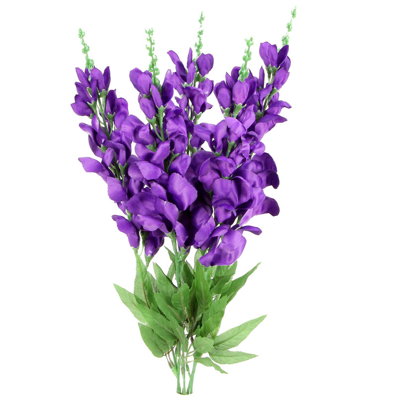 Snapdragon en fleur artificiel et douille verte, Rose