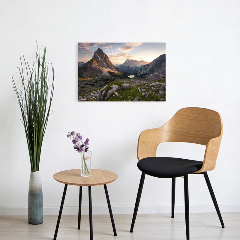 «Paradise View Abstract Contemporary Flower Landscape», reproduction d'art murale, 16" H x 24" W