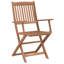 Forsythe 4 - Person Acacia Wood Patio Dining Set with Rectangular Table