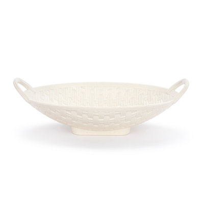 Melamine White Bread Basket - 14.5X8in