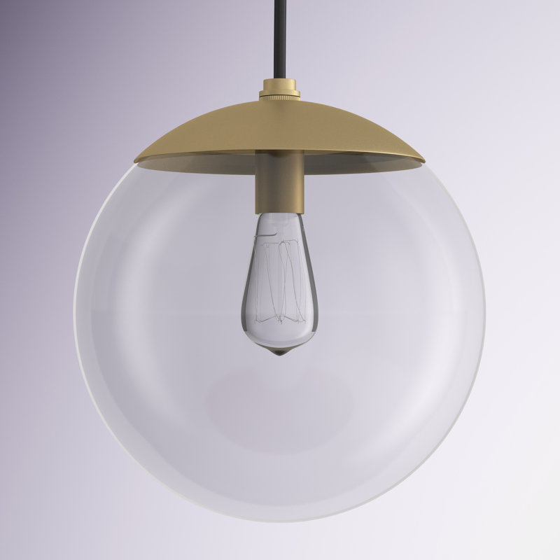 Chanie 1 - Light Single Pendant, 12.5" H x 12" W x 12" D, Brushed Bronze