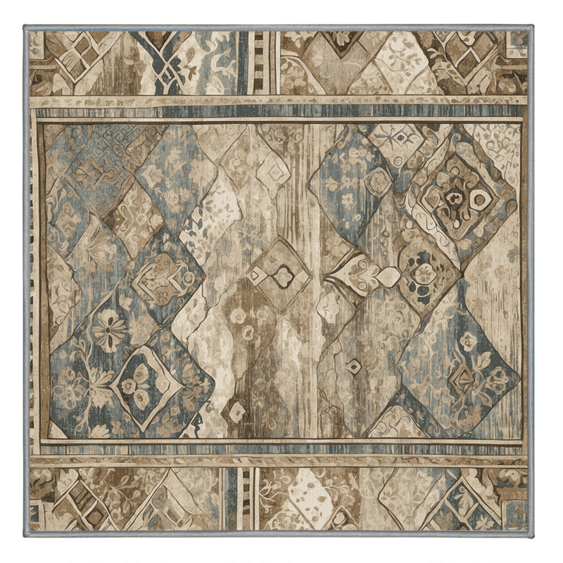 Rustic Charm Rug, Square 4'