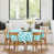 Turquoise et blanc
